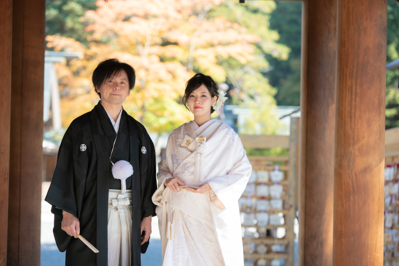 オトナのウェディングフォト 札幌 Cinderella Story Wedding photo_神社・寺院で撮影できる