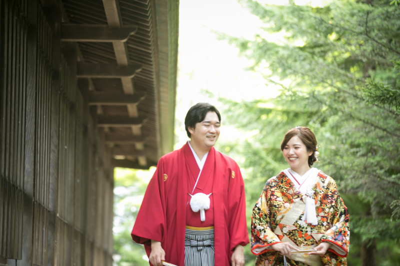 神社でのロケーションフォトも