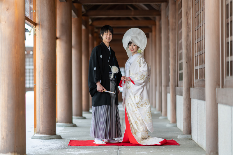 オトナのウェディングフォト 札幌 Cinderella Story Wedding photo_神社・寺院で撮影できる