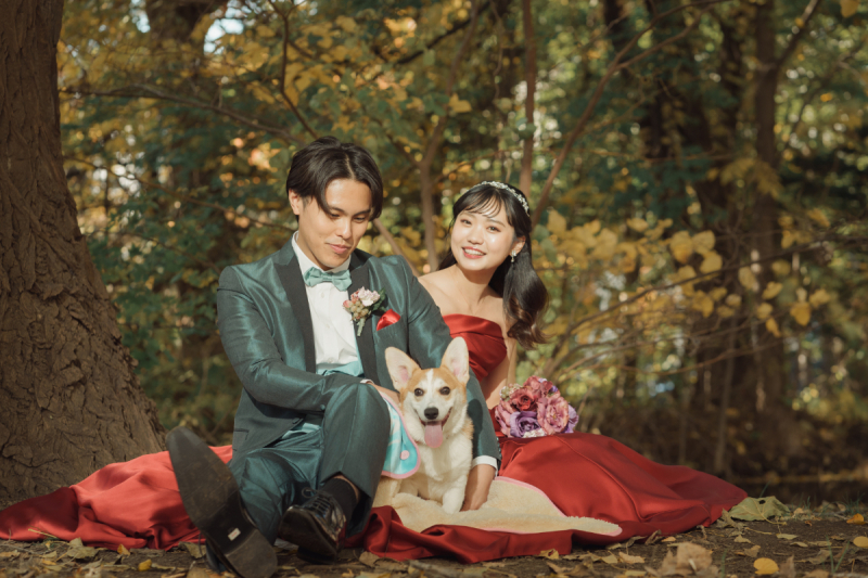 オトナのウェディングフォト 札幌 Cinderella Story Wedding photo_ペットと一緒に撮影できる