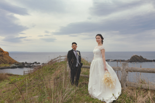 オトナのウェディングフォト 札幌 Cinderella Story Wedding photo_小樽運河、小樽港街、展望公園フォトウェデイング