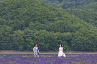 オトナのウェディングフォト 札幌 Cinderella Story Wedding photo_美瑛四季彩の丘、富良野鳥沼公園、かなやま湖