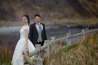 オトナのウェディングフォト 札幌 Cinderella Story Wedding photo_小樽運河、小樽港街、展望公園フォトウェデイング