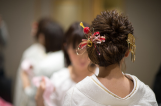 衣裳のご試着小物合わせ