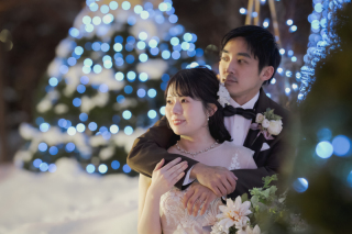 オトナのウェディングフォト 札幌 Cinderella Story Wedding photo_冬のロケーションフォト