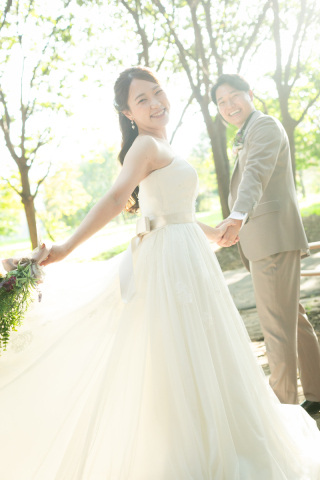 オトナのウェディングフォト 札幌 Cinderella Story Wedding photo_秋のロケーションフォト