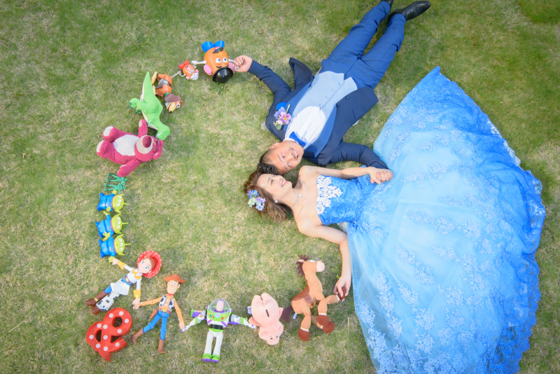 オトナのウェディングフォト 札幌 Cinderella Story Wedding photo_カラードレスが豊富