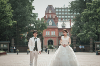 オトナのウェディングフォト 札幌 Cinderella Story Wedding photo_春のロケーション撮影