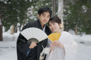 オトナのウェディングフォト 札幌 Cinderella Story Wedding photo_冬のロケーションフォト