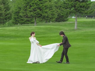 オトナのウェディングフォト 札幌 Cinderella Story Wedding photo_緑・greenロケーション撮影