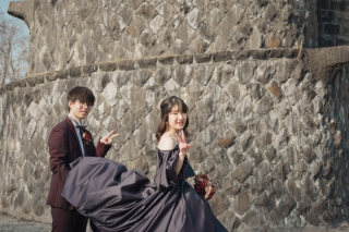 オトナのウェディングフォト 札幌 Cinderella Story Wedding photo_春のロケーション撮影