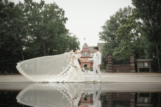 オトナのウェディングフォト 札幌 Cinderella Story Wedding photo_緑・greenロケーション撮影