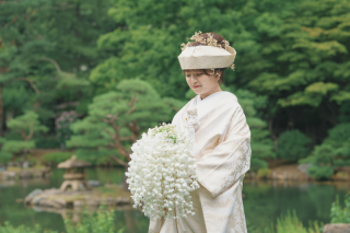 オトナのウェディングフォト 札幌 Cinderella Story Wedding photo_緑・greenロケーション撮影