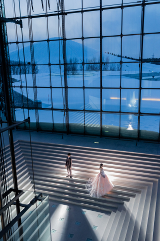 オトナのウェディングフォト 札幌 Cinderella Story Wedding photo_雪のロケーションフォト