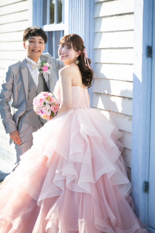 オトナのウェディングフォト 札幌 Cinderella Story Wedding photo_緑・greenロケーション撮影