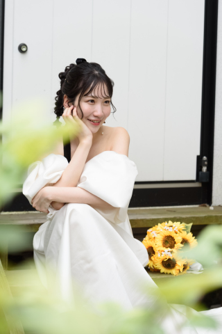 オトナのウェディングフォト 札幌 Cinderella Story Wedding photo_緑・greenロケーション撮影