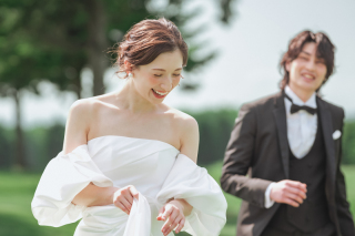 オトナのウェディングフォト 札幌 Cinderella Story Wedding photo_緑・greenロケーション撮影