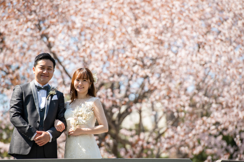 オトナのウェディングフォト 札幌 Cinderella Story Wedding photo_春のロケーション撮影