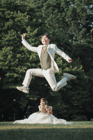 オトナのウェディングフォト 札幌 Cinderella Story Wedding photo_春のロケーション撮影