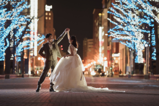 オトナのウェディングフォト 札幌 Cinderella Story Wedding photo_冬のロケーションフォト