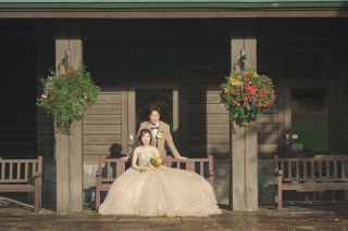 オトナのウェディングフォト 札幌 Cinderella Story Wedding photo_秋のロケーションフォト