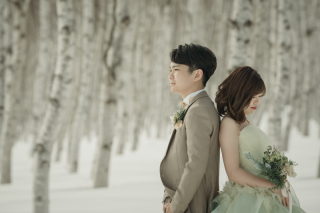 オトナのウェディングフォト 札幌 Cinderella Story Wedding photo_冬のロケーションフォト