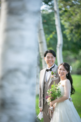 オトナのウェディングフォト 札幌 Cinderella Story Wedding photo_秋のロケーションフォト