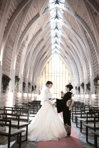 オトナのウェディングフォト 札幌 Cinderella Story Wedding photo_雪のロケーションフォト