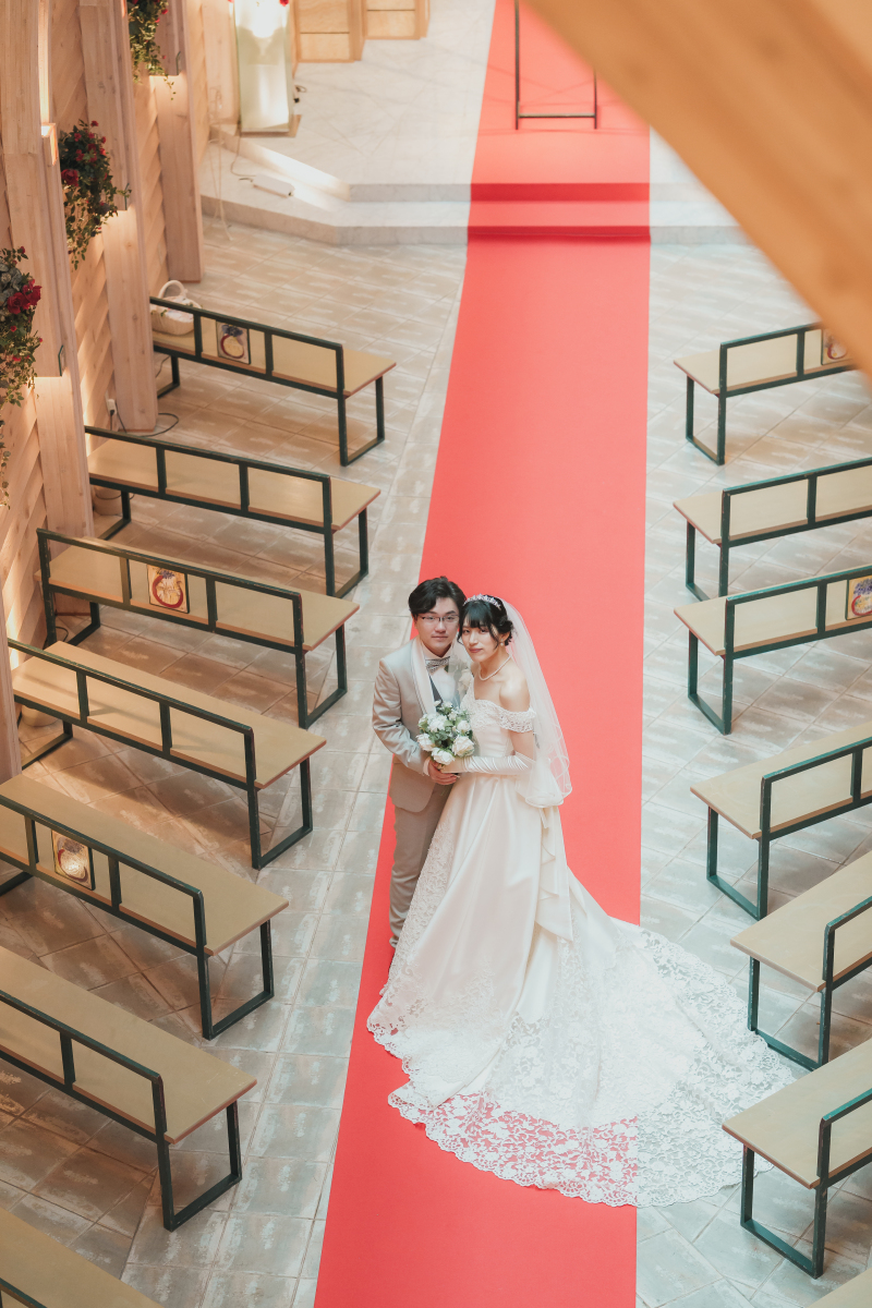 【洋装2点光のチャペル＆歩いて行けるロケーション】道庁公園ともう1か所データプラン（色補正・美肌レタッチ済データ220カット）