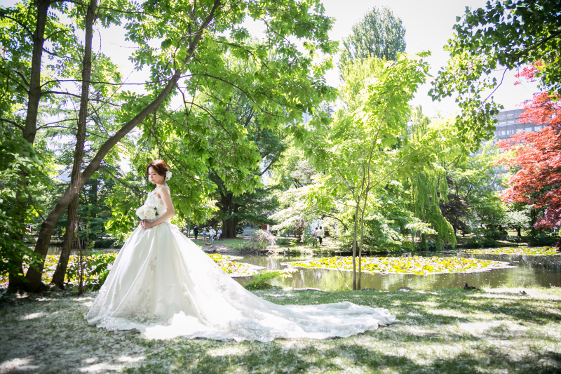 【洋１点・エミシアブランチャペル】ブランチャペル＆道庁公園データ（色補正・美肌レタッチ済データ150カット）