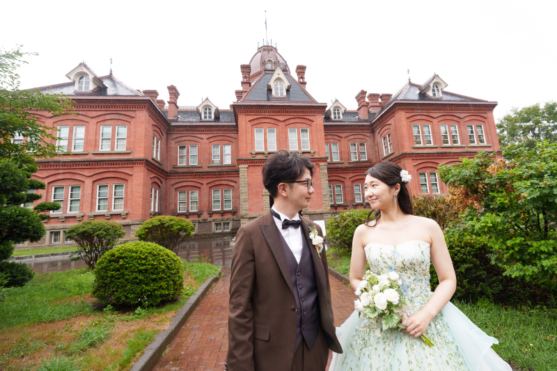 【洋装1点】歩いて行ける道庁公園と赤レンガ庁舎館内データ（色補正・美肌レタッチ済データ150カット）