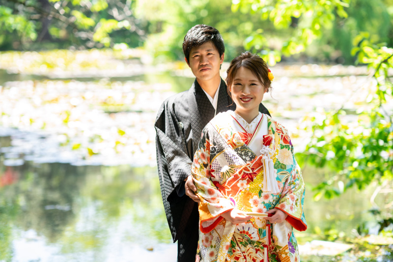 【和装&洋装2点・光のチャペル&歩いて行けるロケーション】(アルバム10P&色補正・美肌レタッチ済データ250カット)