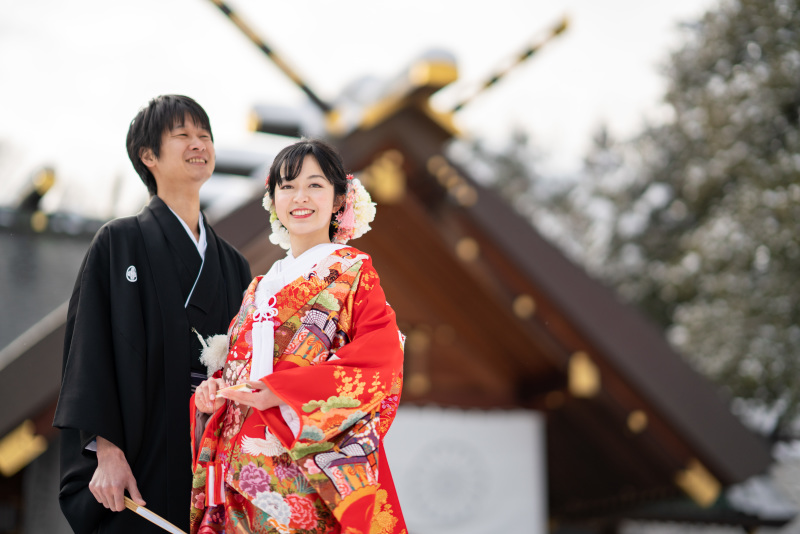 【北海道神宮挙式プレミアム・神宮写真室+オトナフォト】挙式&境内・神宮の杜ロケーションフォト