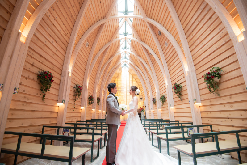 【洋2点・光のチャペル&モエレ沼公園】光のチャペル&モエレ沼公園(アルバム20P&色補正・美肌レタッチ済データ250カット)