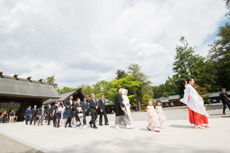 【北海道神宮挙式プレミアム・神宮写真室+オトナフォト】挙式&境内・神宮の杜ロケーションフォト
