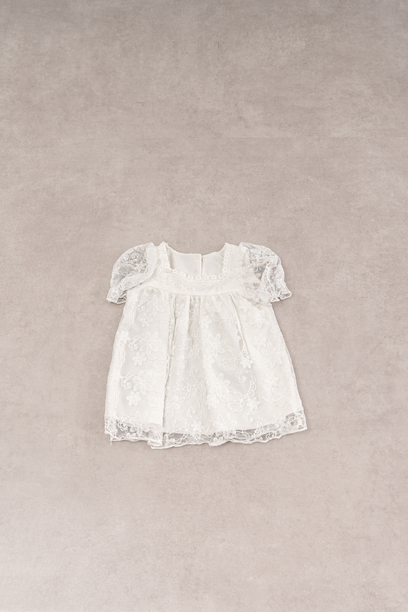 キッズ衣裳_13_ホワイトスクエアネックワンピース