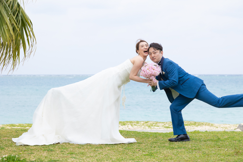 チャーミングなポーズで、プロポーズフォト終了！