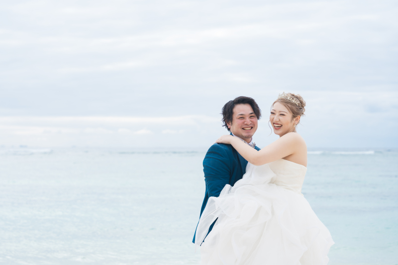 満面の笑顔でお姫様抱っこ！