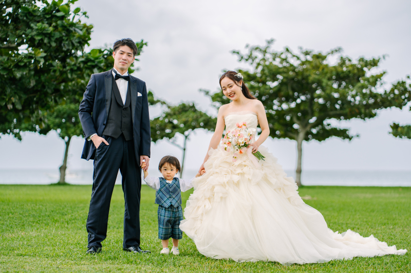 はじまりは芝生での撮影♪　