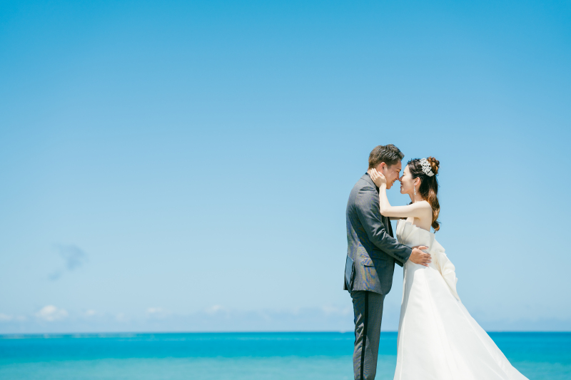 青空と青い海！