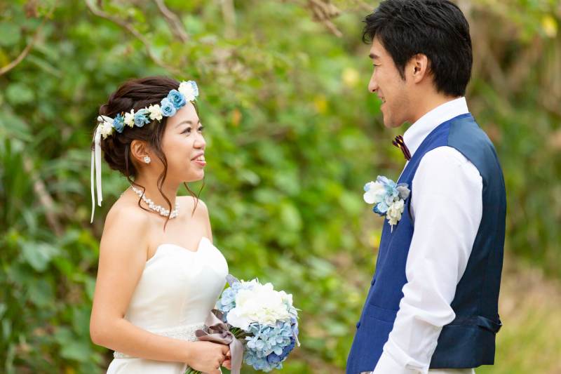 グリーンをバックに・・・