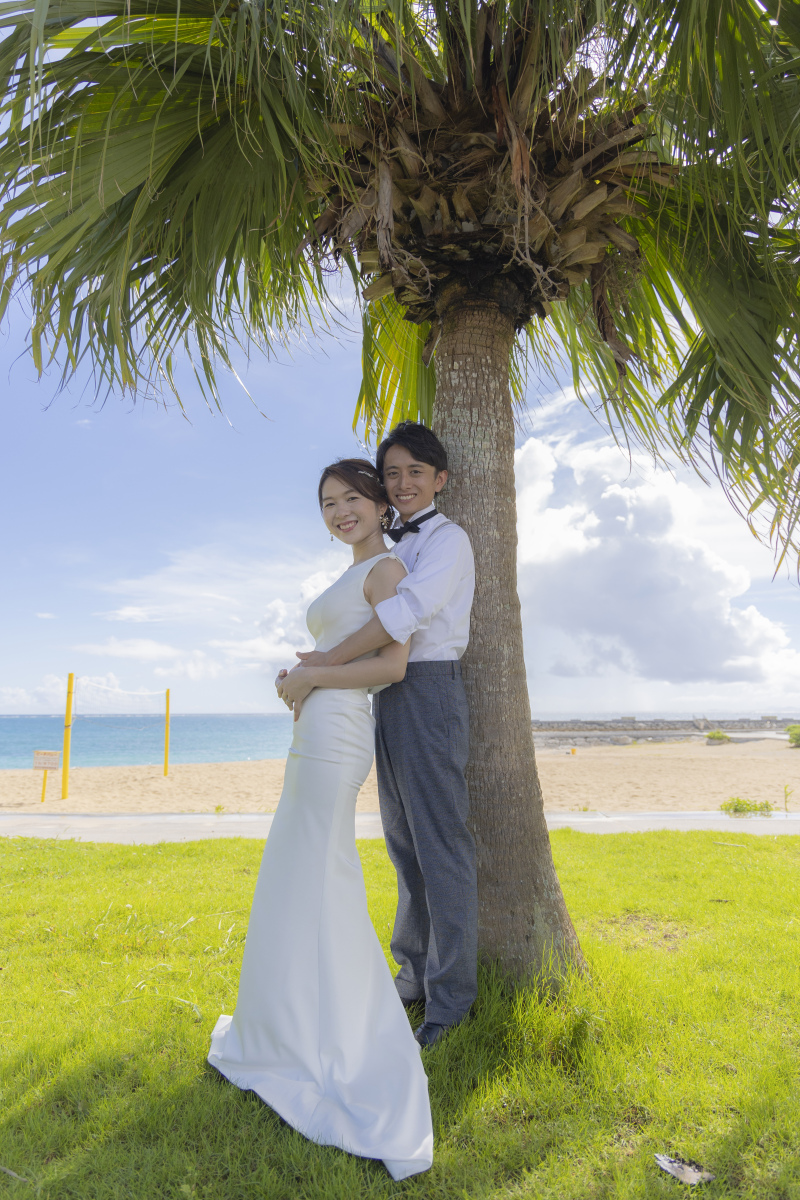 大きなヤシの木と一緒に♡