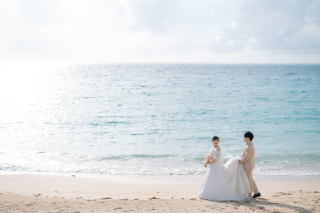 青い海とやわらかな木漏れ日に包まれて。 ビーチ&グリーン11月撮影お客様レポート