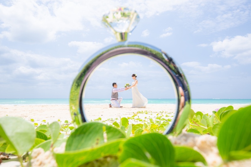 婚約指輪の中で♡