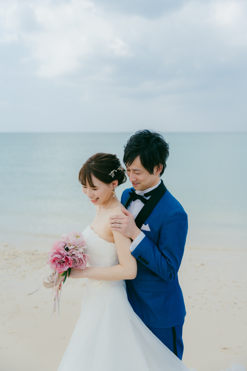 ブーケを見つめて