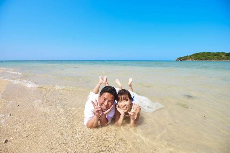 楽しくピースサイン♪