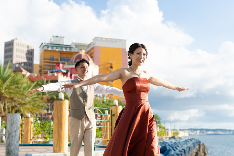 チェンジ後はアメリカンビレッジを散策!