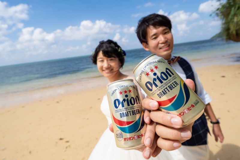 オリオンビールで乾杯