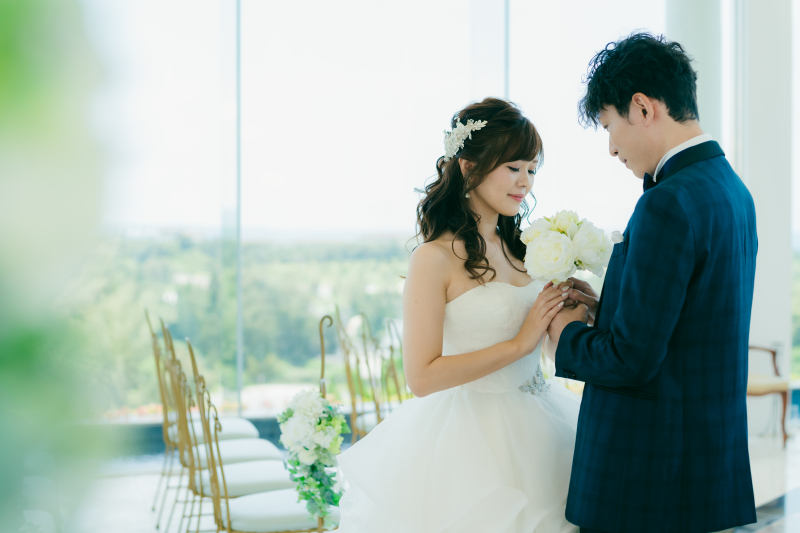 ブーケを持って・・・♡