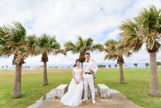 ウェディングドレスと制服姿で♡